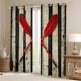thumbnail image 2 of Feelyou Vintage Red Paddle Black Out Curtains, Rustic Lodge Cabin Curtains Pack of 2 (42x63 Each), Teens Boys Girls Kids Bedroom Curtains, Blackout Curtains Room Decor, 2 of 6