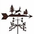thumbnail image 3 of EZ Vane EZ1307-4S Jumping Deer Weathervane with Four Sided Mount, 3 of 4