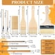 thumbnail image 3 of Juego de Brochas para Glasear Cerámica de 9 Piezas, Brochas para Glasear con Manejar de Madera de Diferentes Formas, Adecuadas para Cerámica, 3 of 5