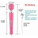 thumbnail image 4 of Masajeador Gajoin eléctrico rosa de mano de 32 cm con 10 patrones, 4 of 4
