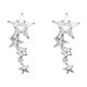 thumbnail image 1 of CAIROYAR Pendientes de botón con forma de estrella pequeña y linda de plata para mujer, regalo de Navidad 2024, 1 of 1