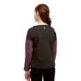 thumbnail image 4 of Soffe Big Girls' Quilted Crew, Charcoal Heather/Feather, SML, 4 of 6