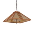 thumbnail image 6 of Meyda 134178 18 in. Square Forestwood Pendant, Mahogany Bronze, 6 of 7