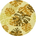 thumbnail image 1 of Ahgly Company Indoor Round Patterned Sedona Brown Area Rugs, 6' Round, 1 of 6