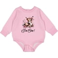 thumbnail image 2 of Inktastic 1st Birthday Cottagecore Baby Girl Deer Baby Fleece Bodysuit, 2 of 4
