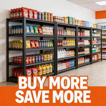 Clearance! 5 Tier 78"H 40"W 18"D Heavy Duty Garage Shelving, Dual Columns Adjustable Thickened Waterproof for Warehouse Factory Garage Storage