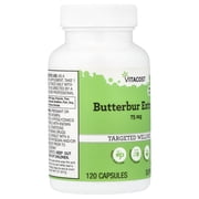 Vitacost Butterbur Extract, 75 mg, 120 Capsules