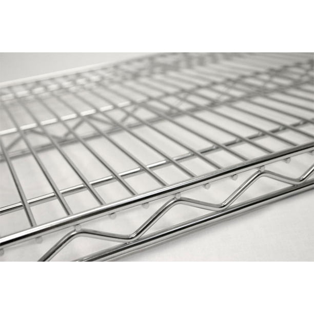 Individual Chrome Wire Shelf, 12 Wide Wire Shelving