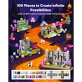 thumbnail image 2 of Bloques magneticos VEVOR, 100 piezas, juego de zombis de cementerio, STEM, Montessori, juguetes sensoriales, 2 of 9