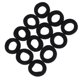 thumbnail image 5 of 12 unids TIES DE PELO DE PELO TRIMIENTO DE PANTALLA DE PELO EL ALLÁTICO PELO PANTALÓN PONSTRIENTE PANTALLA DE PANTALON, 5 of 5