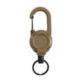 thumbnail image 1 of Almencla Porte-Clés Rétractable 23.6 Pouces Porte-Badge en Acier pour Randonnée Pêche Marron, 1 of 8