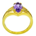thumbnail image 5 of 18K Gold Over Brass Natural Amethyst - Brazil Ring s.5 Jewelry RM-1727 TGR1002_A_5, 5 of 6