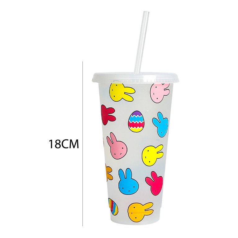 Zexumo Color Changing Cups with Lids and Straws for Adults - 25oz Reusable  Cups with Lids and Straws, Bulk Plastic Cups with Lids and Straws for Kids