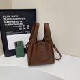 thumbnail image 3 of Bolso Hombro Mujeres PU Bocket Fashion Large Capacidad Cuerpo Cruzado Elegante Correa Ajustable Bolsillo, 3 of 9
