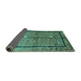 thumbnail image 2 of Ahgly Company Indoor Rectangle Abstract Turquoise Blue Contemporary Area Rugs, 7' x 10', 2 of 4