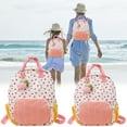 thumbnail image 1 of Meitianfacai Girls Backpack - Features Adjustable Shoulder Straps, 2 Side Pockets & Spacious Interior, Strawberry Print Backpack Schoolbag, 1 of 7