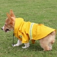 thumbnail image 2 of Manteaux de Pluie pour Chiens P-5TG avec Bande Réfléchissante, Capuchon, Poncho de Pluie, Veste pour Petits et Grands Chiens, Manteau de Pluie Imperméable, Jack Bleu G, 2 of 6