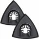 thumbnail image 1 of Almohadillas de lijado triangulares de 80 mm - Almohadilla de lijado multiherramienta oscilante para lijado de madera, 2 piezas, 1 of 5