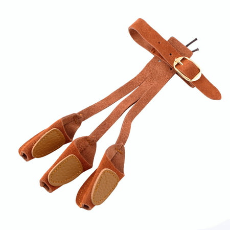 3 Finger Archery Protect Guard Pull Bow Leather Glove for Arrow Hunting Shooting Practice