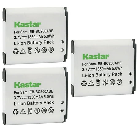 Kastar Battery 3-Pack Replacement for Samsung EB-BC200  EB-BC200ABE  EB-BC200ABK  EB-BC200ABUGUS  GH43-04604A  Samsung Gear 360  SM-C200  SM-C200NZWAXAC  SM-C200NZWAXAR (US Model)  MSIP-CMM-SEC-SMC200 price history on PriceWatchPro