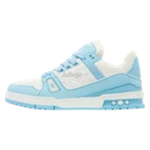 Louis Vuttion Sky Blue Trainers LV8 (PreOwned) (No Box)