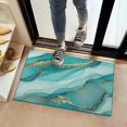 thumbnail image 2 of Cyan Marble Gold Spot Pattern Door Rugs,Washable Non Slip Door Mats Indoor,Decorative Door Mats,Entry Mat Indoor for Entrance,Bedroom,Kitchen,Bathroom,16"x24", 2 of 6