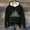 Black, variant on Tetras Womens Tops Dressy Casual Fall,Women's Casual Printed Round Neck Long Sleeved Top,Loose Hooded Sweatshirts