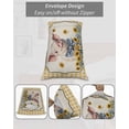thumbnail image 6 of Pig Sunflowers Body Pillow Case Cover - Microfiber Bed Throw Pillow Covers, Yellow Floral Farmhouse Checkered Rustic Decorative Lumbar Pillow Cover with Envelope Closure for Sofa/Travel 20"x54", 6 of 6