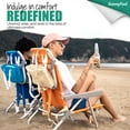 thumbnail image 6 of Sunnyfeel Low Beach Chair 5 Position Lay Flat, Portable Lightweight Folding Backpack Chair with Cooler Bag, 6 of 8