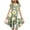 A74 Multicolor, variant on Xdegoge Easter Dresses for Girls Rabbit Print with Tiered Skirt and Cap Sleeves, Lightweight and Comfortable Teens Holiday Dress