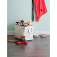 thumbnail image 2 of 14" Vibrant Lattice Aqua Small Rectangle Polyester Pet Bin Paw Organizer, 2 of 2