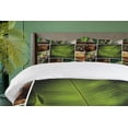 thumbnail image 4 of Ambesonne Spa Duvet Cover Sets, Stone Herbal Botanic Plant, 2-Queen, Green White and Brown, 4 of 7