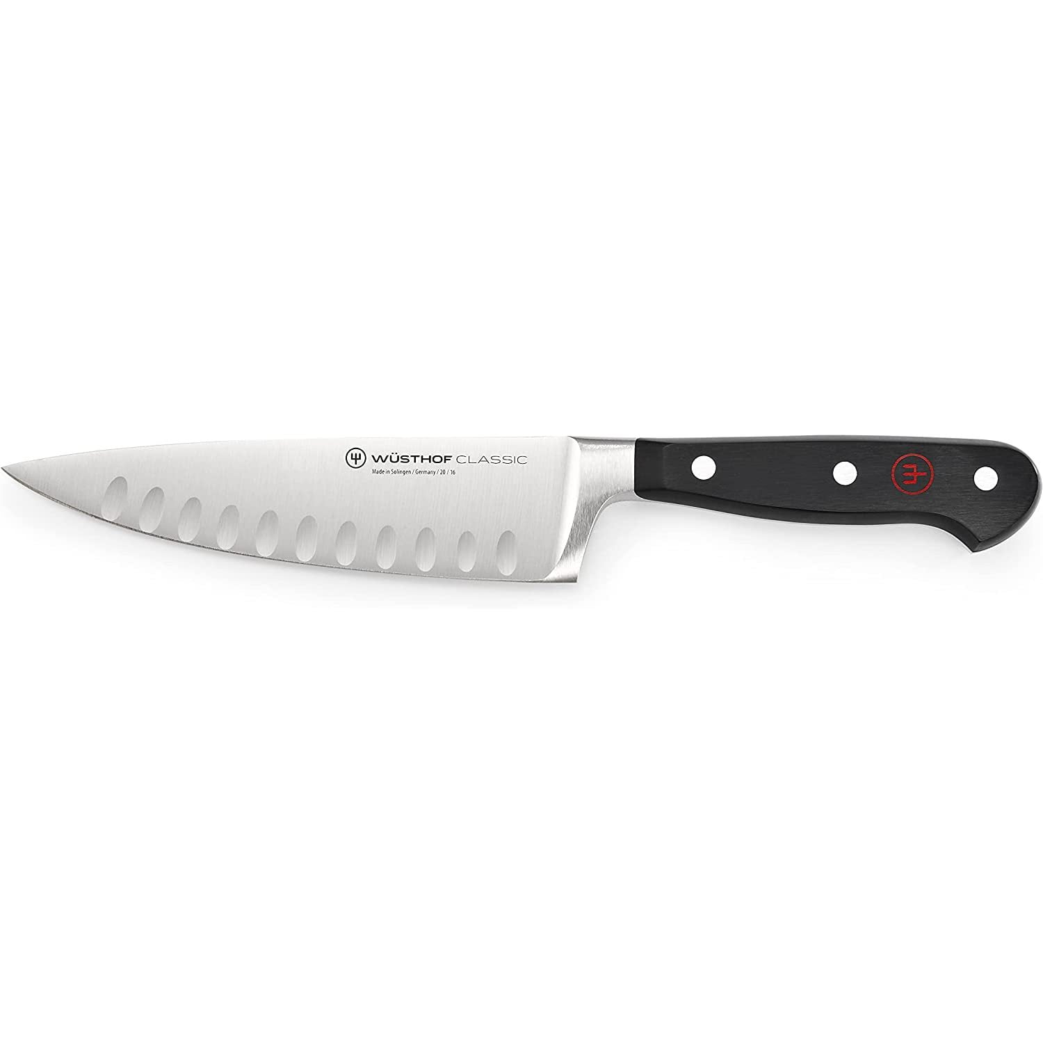 Wusthof 1040100216 Classic Chef’s Knife, 6Inch, Black, Stainless Steel
