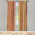 thumbnail image 3 of Ambesonne Stripes Curtains, Barcode Style Lines, Pair of 28"x95", Multicolor, 3 of 5