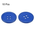 thumbnail image 3 of Uxcell 10Pcs 36L Sewing Buttons 7/8"(23mm) Resin Round Flat 4-Hole Craft Buttons for Sewing Clothing DIY, Dark Blue, 3 of 5