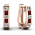 thumbnail image 6 of Huggie Diamond Hoop Earring, 6 of 63