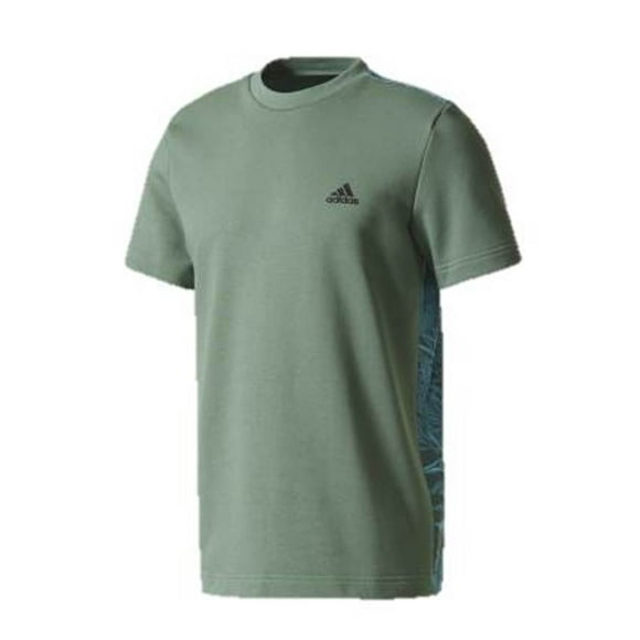 adidas Men's CG0012 Botanical Print Tee, Trace Green, L