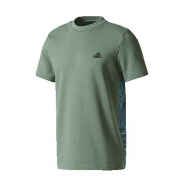 adidas Men's CG0012 Botanical Print Tee, Trace Green, L