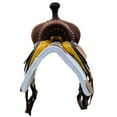 thumbnail image 4 of Resistance Youth Hard Seat Barrel Style Deep Seat Saddle And Buck Stitch -10 12 13 Inch, 4 of 5