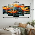 thumbnail image 4 of Designart "Paradise of the Birds of Paradise IV" Floral Art Living Room Set, 4 of 5