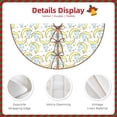thumbnail image 3 of Defioc Moon And Rabbit for Christmas Tree Skirt Snowman Xmas Tree Skirt Farmhouse Christmas Decorations Tree Mat for Holiday Party Decor-36", 3 of 6