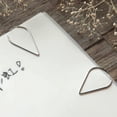 thumbnail image 3 of Paper Clip 100 Pieces Water Drop Shape Bookmark Metal Golden for Book, Memo, Paper, Poster, Photo（silver）, 3 of 5