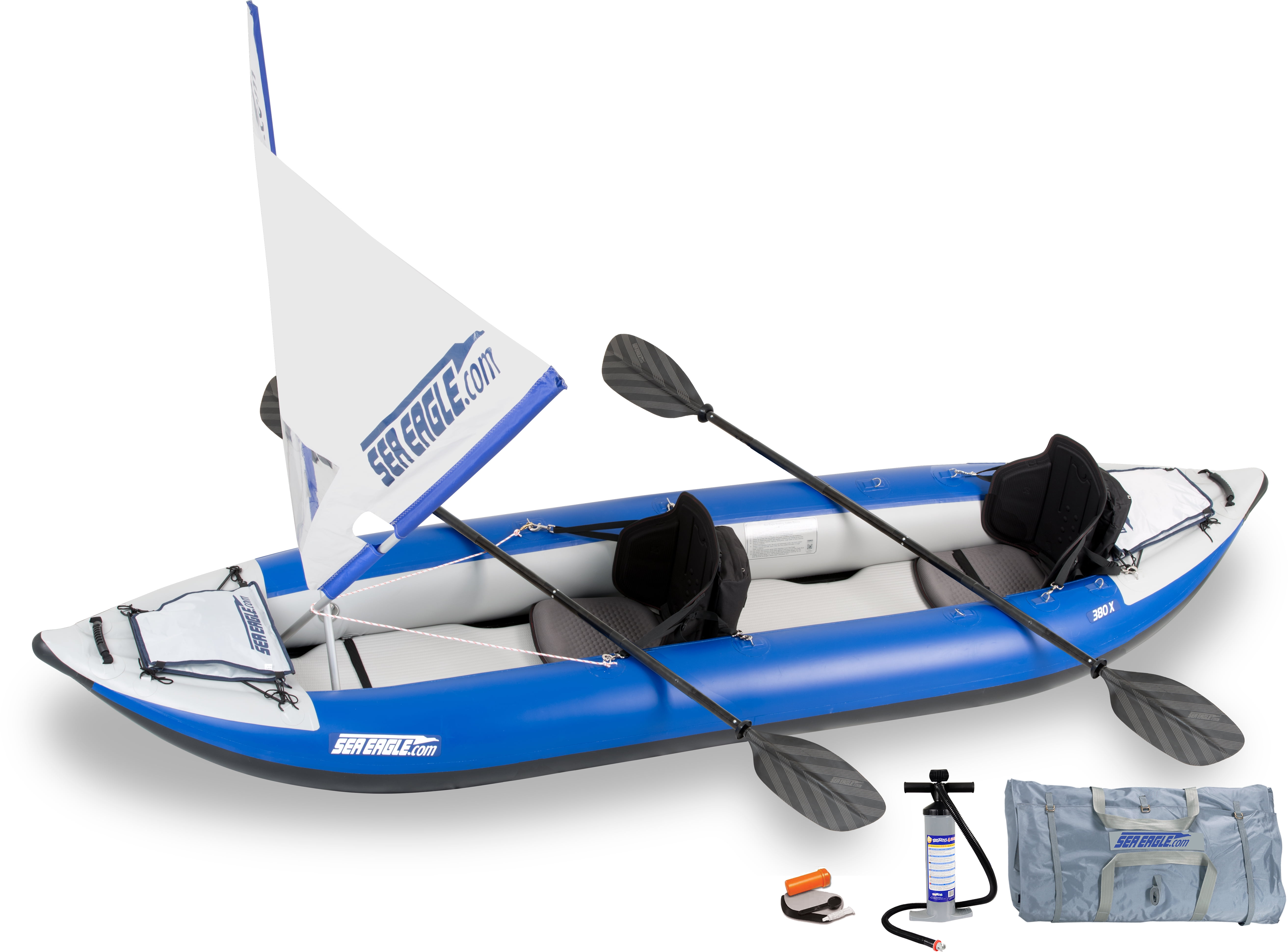 Sea Eagle 380X Explorer Inflatable Kayak QuikSail Package