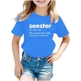 thumbnail image 1 of TZEWGL Summer Short Sleeve Letter Printed Tunic Tees For Child Clothes For Baby size 11-12T, 1 of 4