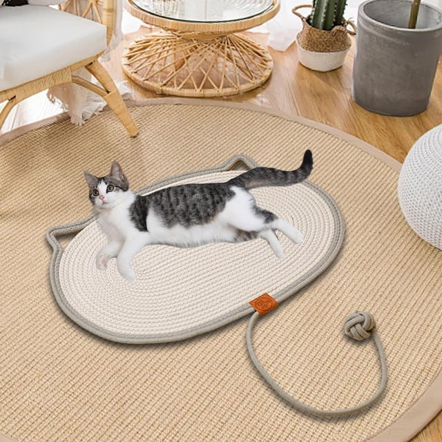 Alfombrilla Rascadora para Gatos de Interior Salvador Gris M