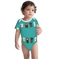 thumbnail image 2 of Gaeub Cute Cat Paw And Dog Print Infant Climbing Onesie,Toddler Outfit,Newborn Baby Bodysuit,Baby Boy Girl Clothes -12 Months, 2 of 6