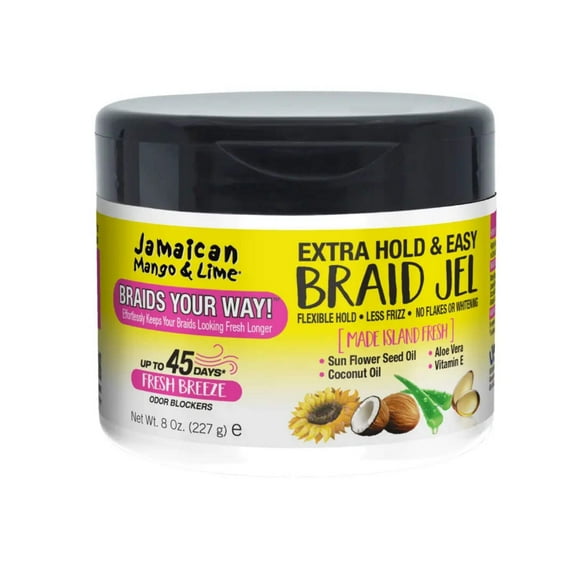 Jamaican Mango Lime - Braid Your Way - Extra Hold Easy Braid Jel - 8 oz