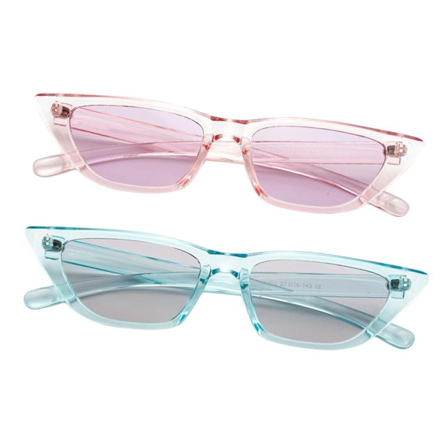 2 Pares De Gafas De Sol De De Gran Tamaño Para Mujer, Gafas De Sol Jinwen Gafas de sol ojo de gato