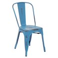 thumbnail image 1 of Chaise Sans Accoudoirs, Bleu Royal Antique, Lot de 4, 1 of 4