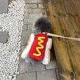 thumbnail image 3 of Pet Funny Costume Adjustable Clothes Hot Dog Dress Up Cute Cat Puppy Outfit for Dogs Dachshund Halloween Party Cosplay Gift (hot dog,S), 3 of 7